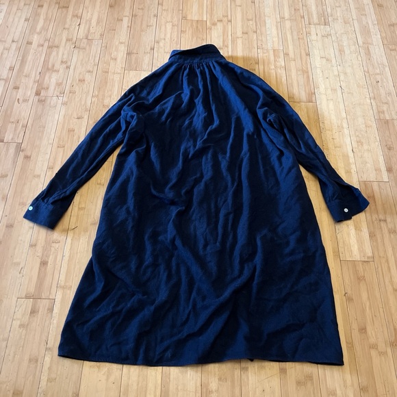 Muji Dark Blue Long Sleeve Dress - Picture 2 of 2